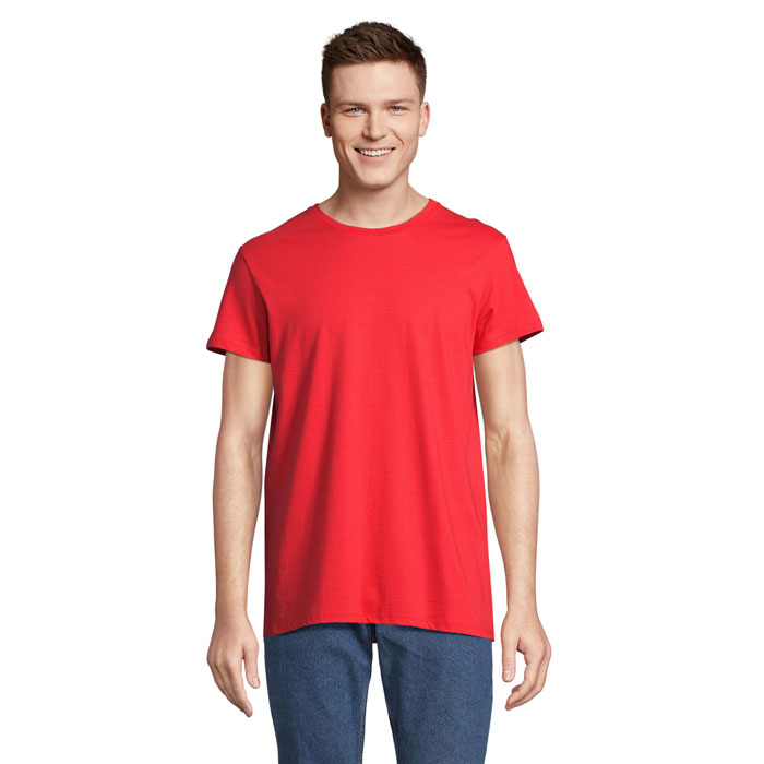 T-Shirt personnalisé unisexe coton/coton recyclé 150g RE CRUSADER Rouge vif